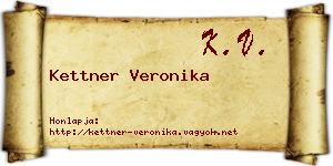 Kettner Veronika névjegykártya